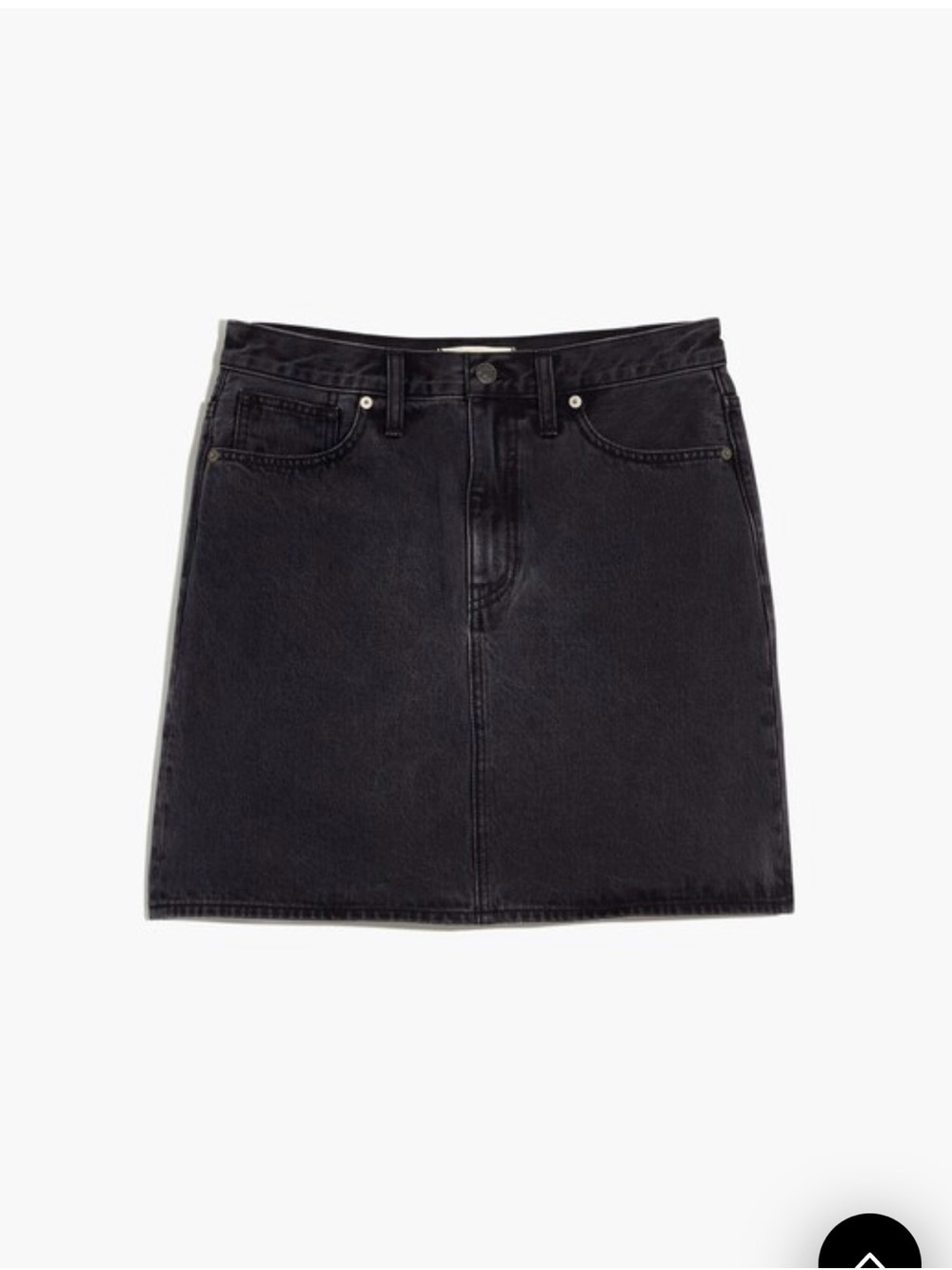 Madewell Rigid Denim High-Waist Straight Mini Skirt in Berridge Wash NWT Size 32